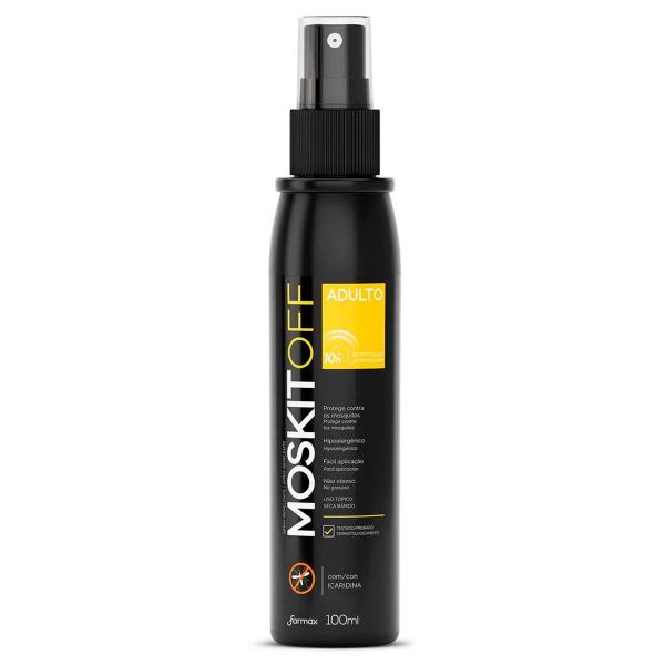 Repelente de Insetos Moskitoff com Icaridina Adulto 10h de Proteção Spray 100ml Farmax Imagem de Repelente de Insetos Moskitoff com Icaridina Adulto 10h de Proteção Spray 100ml Farmax