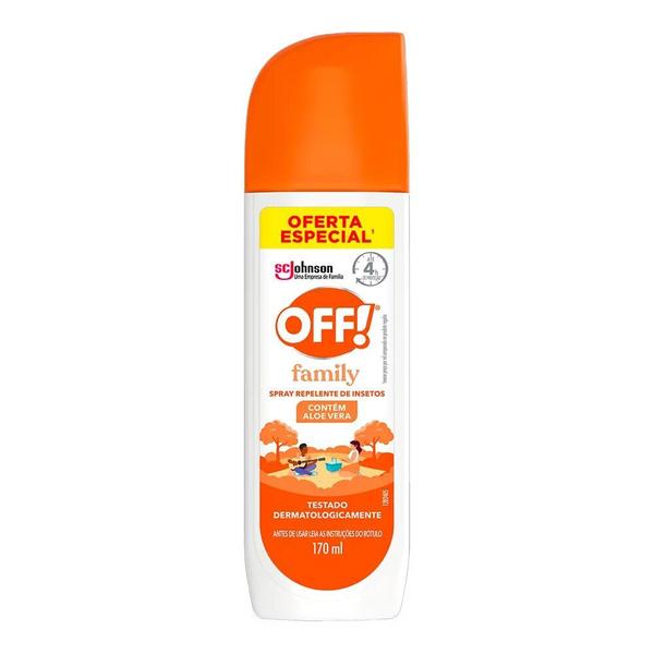 Imagem de Repelente de insetos off spray family 170ml