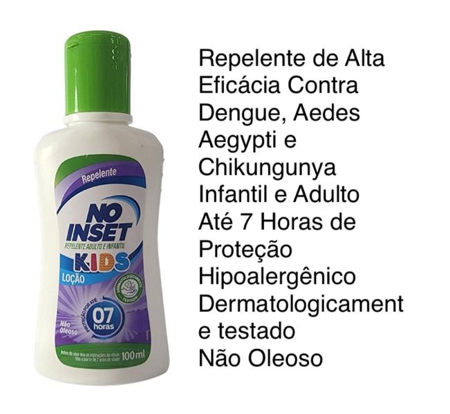 Imagem de Repelente Infantil Contra Dengue NoInset Loção 100ml Kit 2un