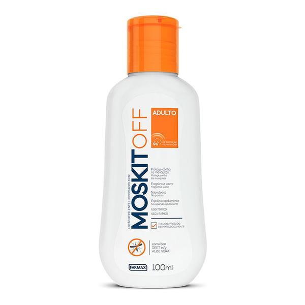 Imagem de repelente moskitoff longa duração não oleoso protege contra mosquitos loção 16x100ml seca rápido