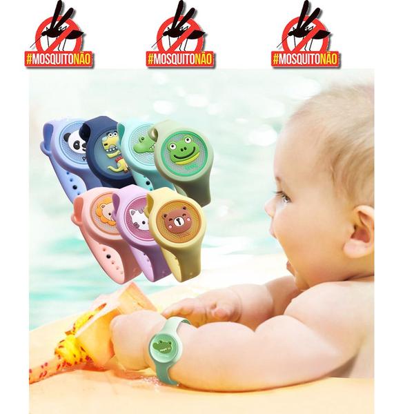 Imagem de Repelente Mosquito Pulseira Infantil LED Citronela