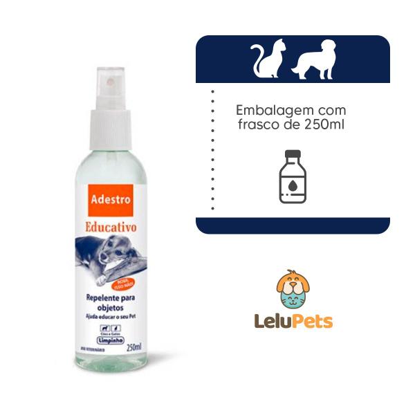 Imagem de Repelente Para Objetos Adestro Cães E Gatos 250ml Limpinho