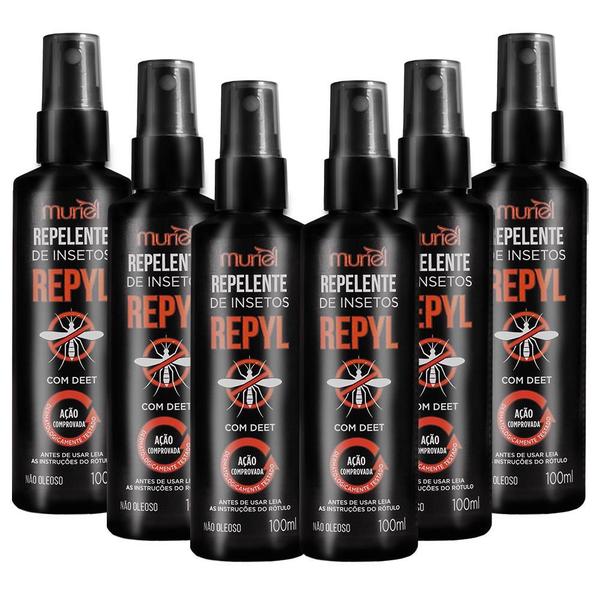 Imagem de Repelente Repyl Adulto Spray 100ml - Kit c/ 6 unidades