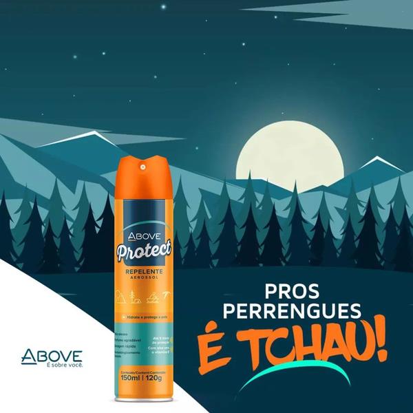 Imagem de Repelente Spray Aerossol 6h Mosquito Dengue Insentos Above Protect 150ml