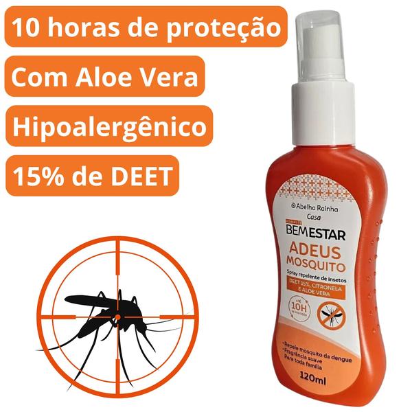 Imagem de Repelente Spray Contra Insetos Bem Estar Casa + Adesivo Calmante Post Picada Alívio Para Picada