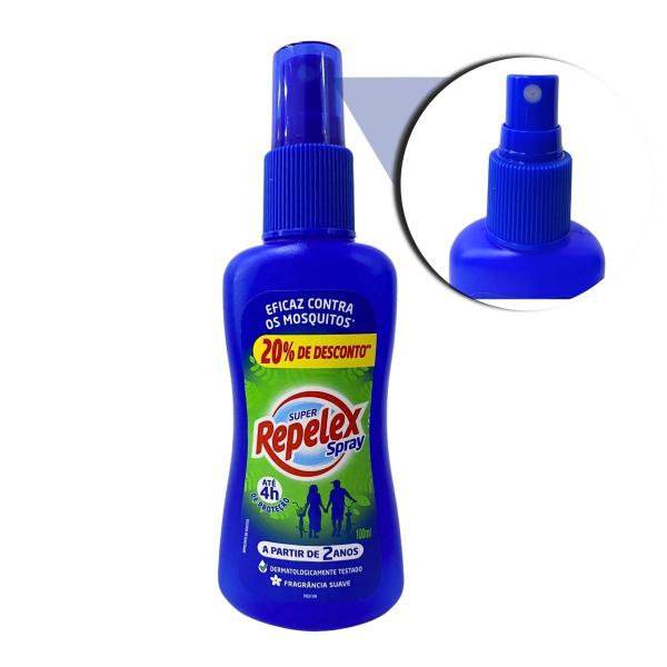 Imagem de Repelente Super Repelex Spray 4h De Proteção Infantil Adulto 100ml