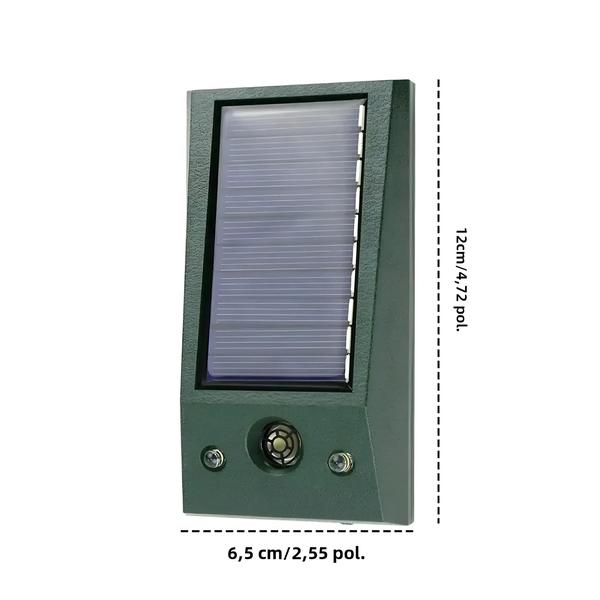 Imagem de Repelente Ultrassônico Movido a Energia Solar IP66 À Prova D'água LED Piscando Pombo Dissuasor