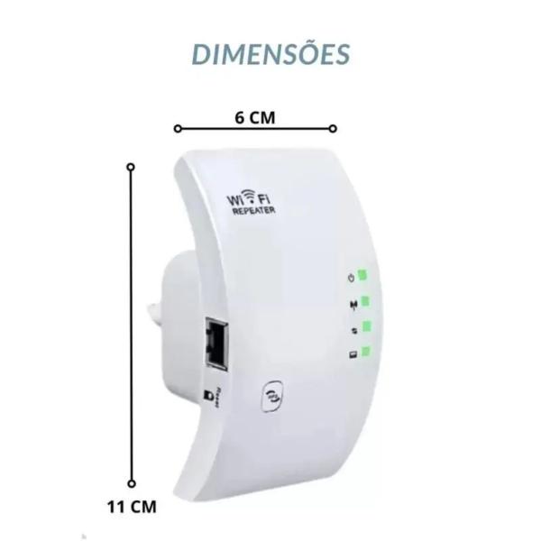 Imagem de Repetidor De Alta Distância Wireless Wifi Rede Cor Branco 