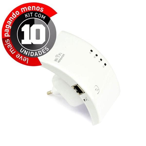 Imagem de Repetidor De Sinal Wifi 300Mbps N Wifi Repeater - Kit Com 10