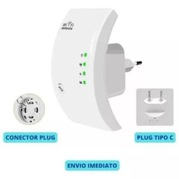 Imagem de Repetidor Sinal Wifi 600Mbps Expansor Amplificador Antenas