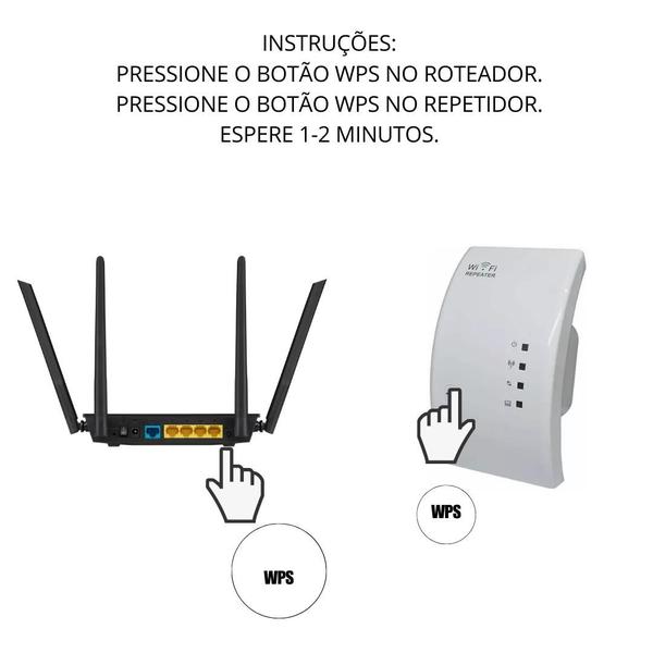 Imagem de Repetidor Wi-Fi: Alcance amplo e sem falhas.