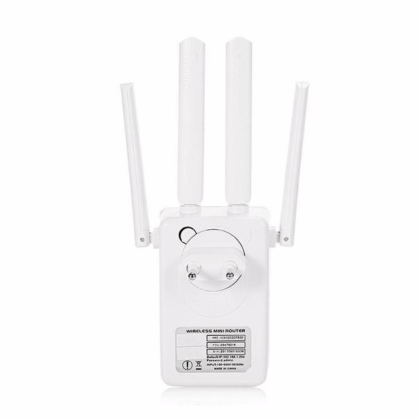 Imagem de Repetidor Wi-Fi Mini Roteador Wireless 4 Antenas 2800M