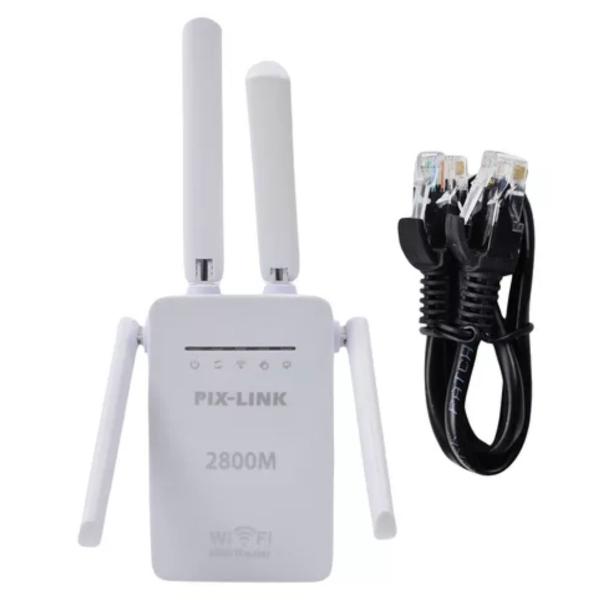 Imagem de Repetidor Wi-fi Roteador Wireless 2800m 4 Antenas Envio Já