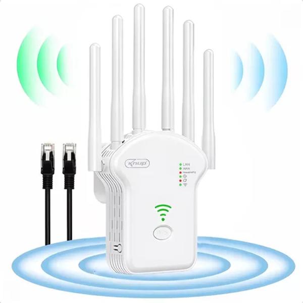 Imagem de Repetidor Wifi 2800m 6 Antenas Roteador Amplificador De Sinal Modem 300MBPS