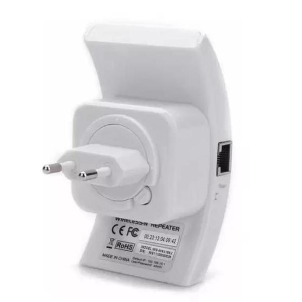 Imagem de Repetidor Wifi Sinal Wireless Cor Branco Amplificador Extensor