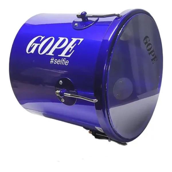 Repique de Mão 30x10" Alumínio Selfie Azul - Pele Cristal - GOPE Imagem de Repique de Mão 30x10" Alumínio Selfie Azul - Pele Cristal - GOPE