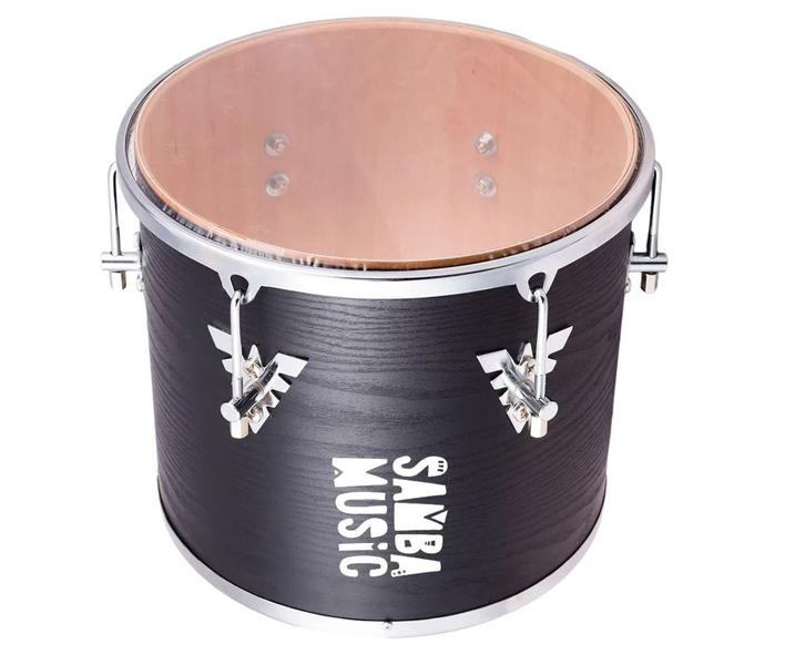 Imagem de Repique phx 906 mm bkw mao samba music madeira 3012 pvc preto wood