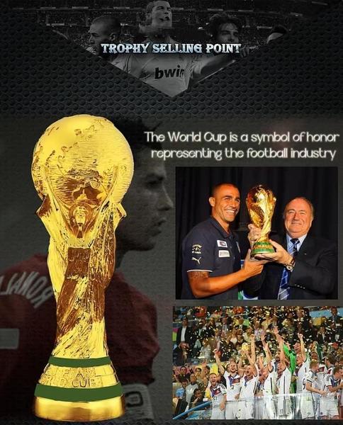 Imagem de Réplica do ornamento colecionável WittSy World Cup Trophy 2022