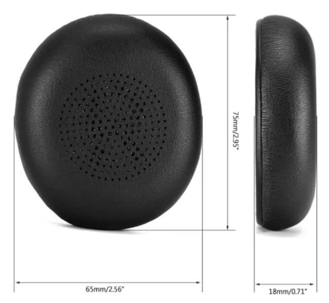 Imagem de Reposição De Espuma Para Fone De Ouvido Jabra Evolve2 65 E Elite 45h