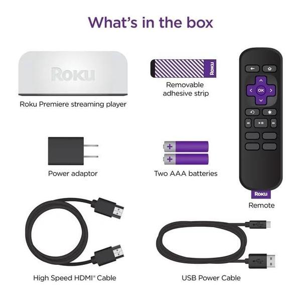 Imagem de Reprodutor de mídia de streaming Roku Premiere 3920RW-SW 4K/HDR