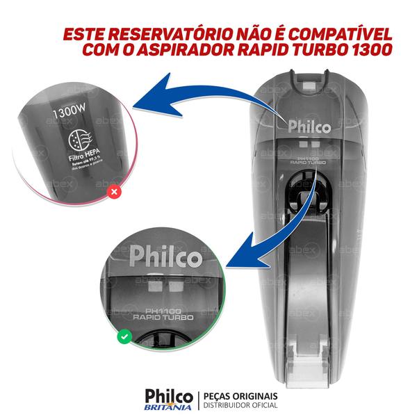 Imagem de Reservatório Aspirador De Pó Philco Ph1100 Rapid Pas02c