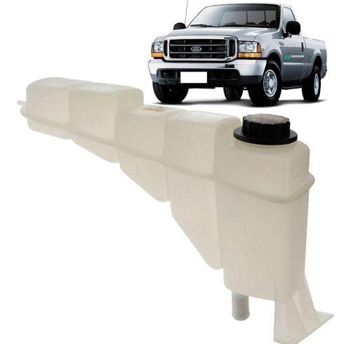 Imagem de Reservatorio de agua radiador ford f250 / f350 / f4000 1998 á 2005 c/2 saídas c/tampa