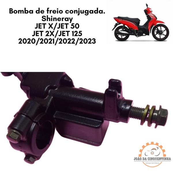 Imagem de Reservatório De Fluido De Freio Dianteiro Combinado Shineray New Jet 50 Cc Shineray Jet 2x