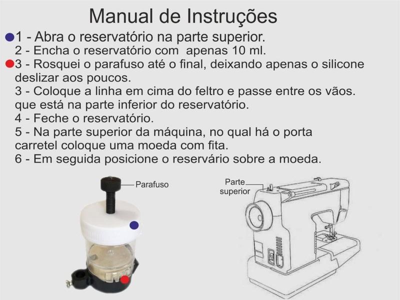 Imagem de Reservatório De Silicone Com Imã Para Máquinas De Costura