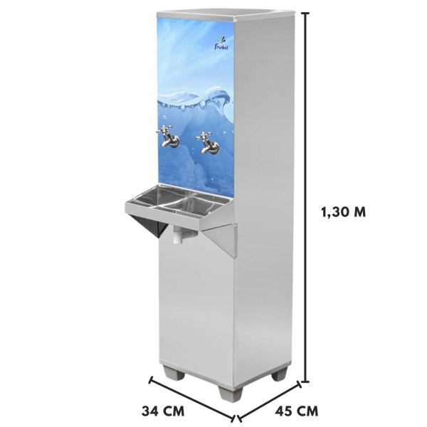 Imagem de Resfriador De Água Industrial B25 Bebedouro De Coluna 1Tg - Frisbel 110 V