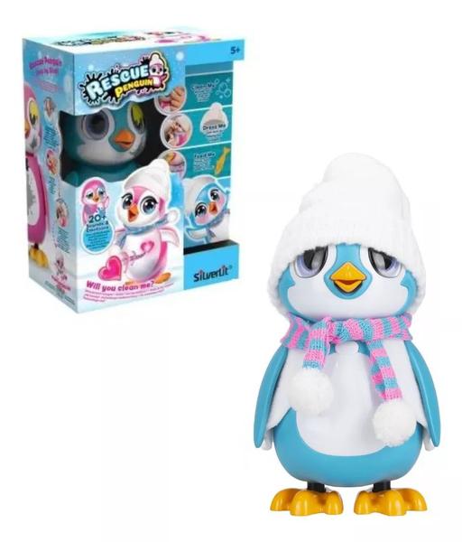 Imagem de Resgate O Pinguim Azul Boneco Interativo Fun F0140-1