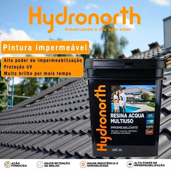 Imagem de Resina Acqua Hydronorth Grafite 18L