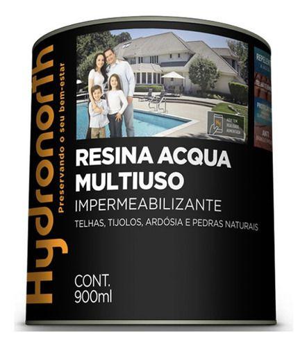 Imagem de Resina Acqua Multiuso Incolor 900ml Pedra Parede Telhado