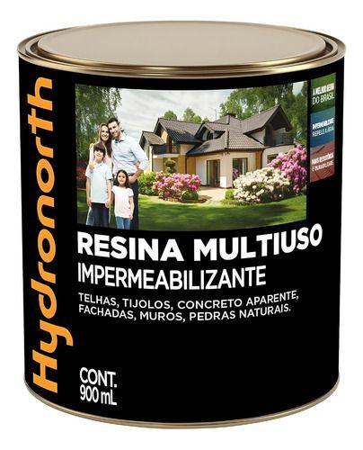 Imagem de Resina Acqua Multiuso Incolor 900ml Pedra Parede Telhado