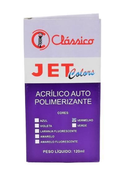 Imagem de Resina Acrílica Autopolimerizante Jet Colorida Líquido 120ml