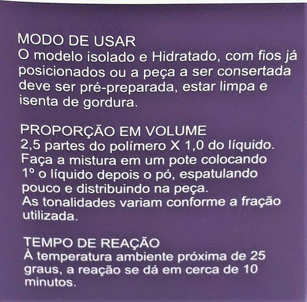 Imagem de Resina Acrílica Autopolimerizante Jet Colorida Líquido 120ml