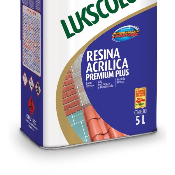 Imagem de Resina Acrílica Base Solv Incolor Lukscolor 5L