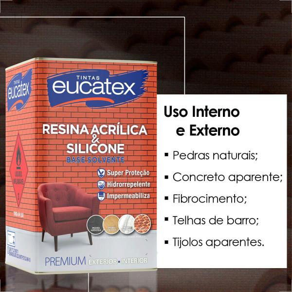 Imagem de Resina acrilica eucatex incolor 18l