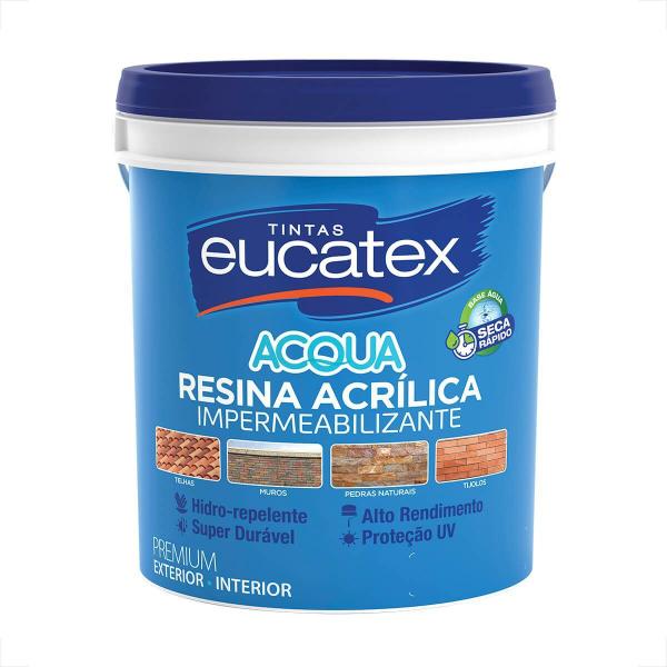 Imagem de Resina acrilica eucatex incolor base agua 18l