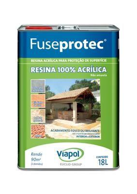 Imagem de Resina Acrílica Fosco Incolor B.Solvente Fuseprotec 18L Viapol