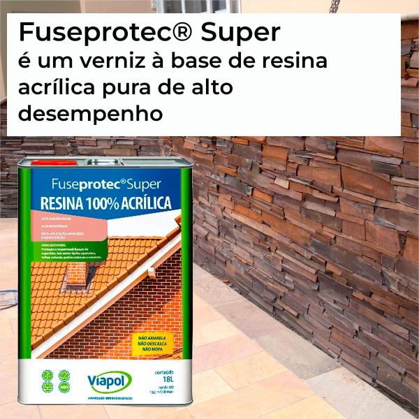 Imagem de Resina Acrílica Fuseprotec  Brilhante, fosca, semibrilho  - 18l - Viapol