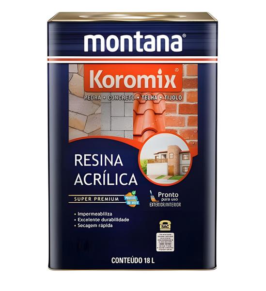 Imagem de Resina Acrílica Incolor Fosco Koromix 18l - Montana