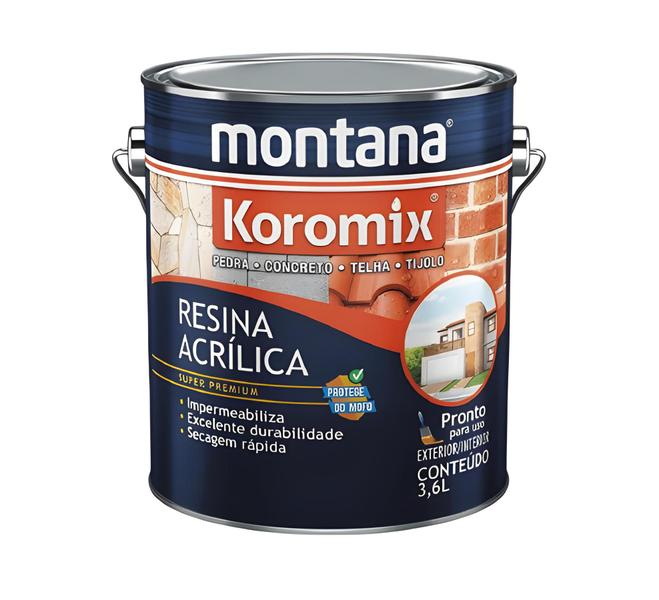 Imagem de Resina Acrilica Incolor Fosco Koromix 3,6l - Montana