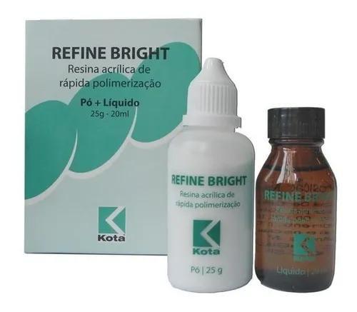 Imagem de Resina Acrílica Refine Bright Kit Com Pó E Líquida A2 Kota