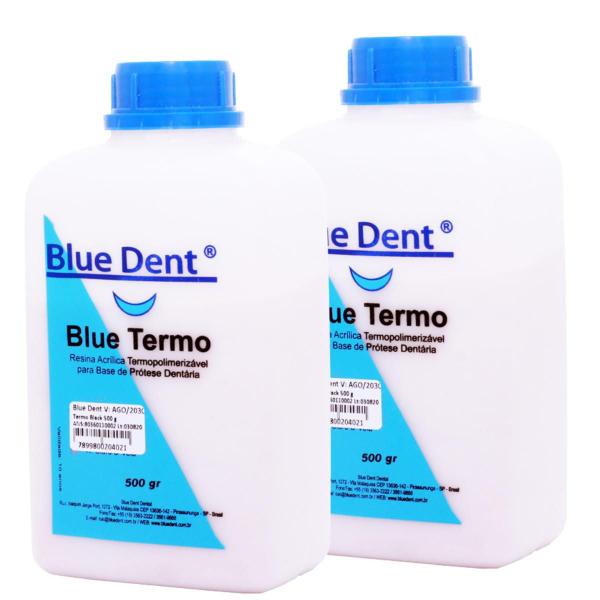 Imagem de Resina acrílica termopolimerizável Blue Dent 500g Incolor