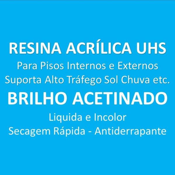Resina Acrílica UHS Para Piso de Madeira Tacos Interno e Externo de Brilho Acetinado 1 Litro - For Clean Pisos Imagem de Resina Acrílica UHS Para Piso de Madeira Tacos Interno e Externo de Brilho Acetinado 1 Litro