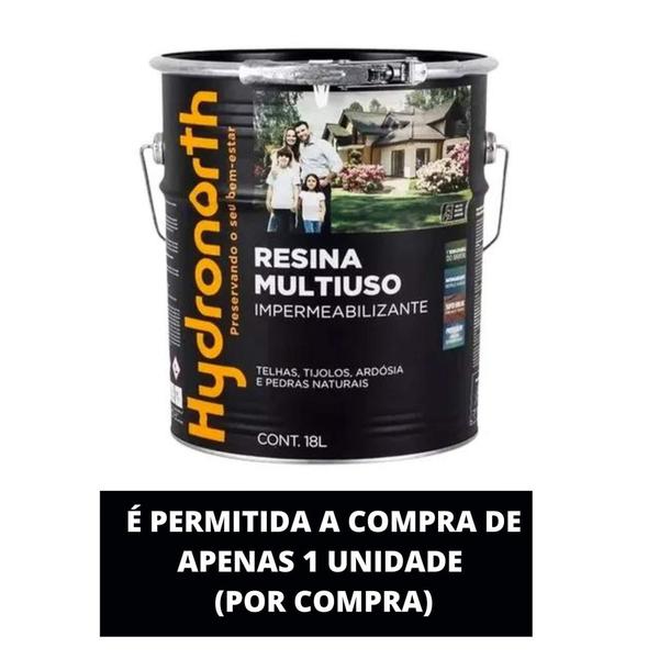 Resina Base D'agua Hydronorth Impermeável Incolor 18L Imagem de Resina Base D'agua Hydronorth Impermeável Incolor 18L