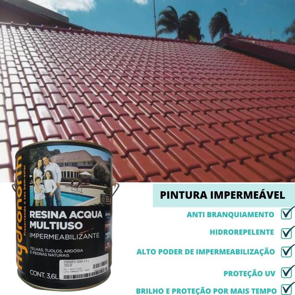 Resina Base D'agua Hydronorth Impermeável Incolor 18L Imagem de Resina Base D'agua Hydronorth Impermeável Incolor 18L