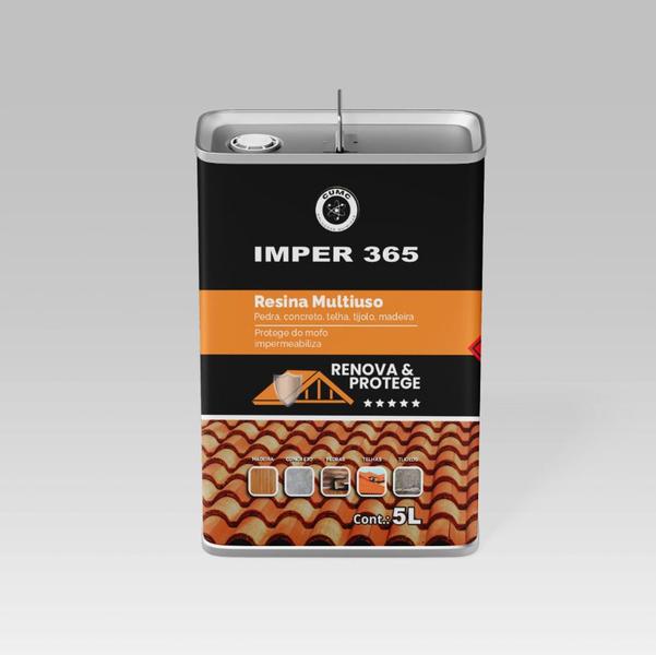 Resina Imper 365 Multiuso Incolo 5L Pedra Parede Telhado- CUMC Imagem de Resina Imper 365 Multiuso Incolo 5L Pedra Parede Telhado- CUMC