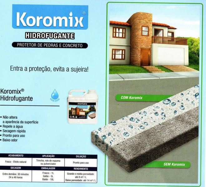 Imagem de Resina Koromix Acrilica Base agua Fosco 5Lt Montana