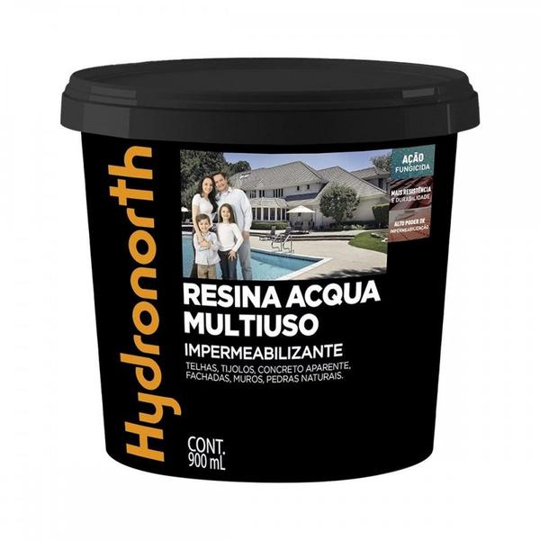 Imagem de Resina Multiuso Hydronorth Acqua Color Brilhante   900Ml Branco Pote  00093165